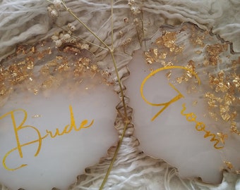 Bride & Groom wedding gift Bridal party favours coasters