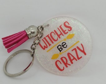 Witchy Halloween Scarey keychains gift for her Creepy