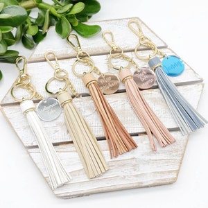 Personalised tassel| tassel personalised acrylic charm| keychain| bag tag| gift for her| tassel| keyring| keychain| personalised gift| gift