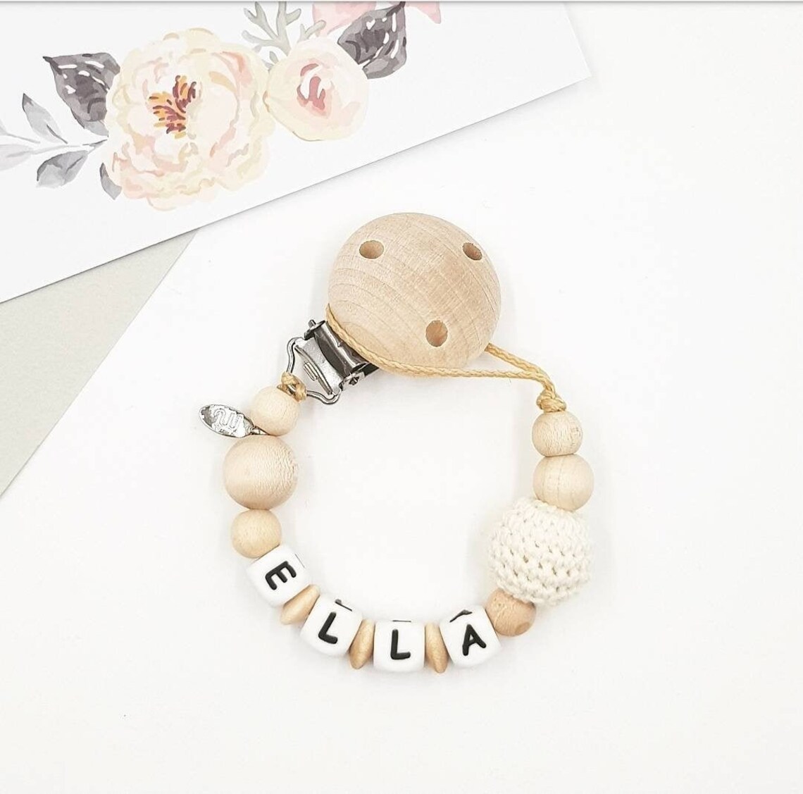 Dummy chain personalised dummy chain dummy clip baby gift Etsy