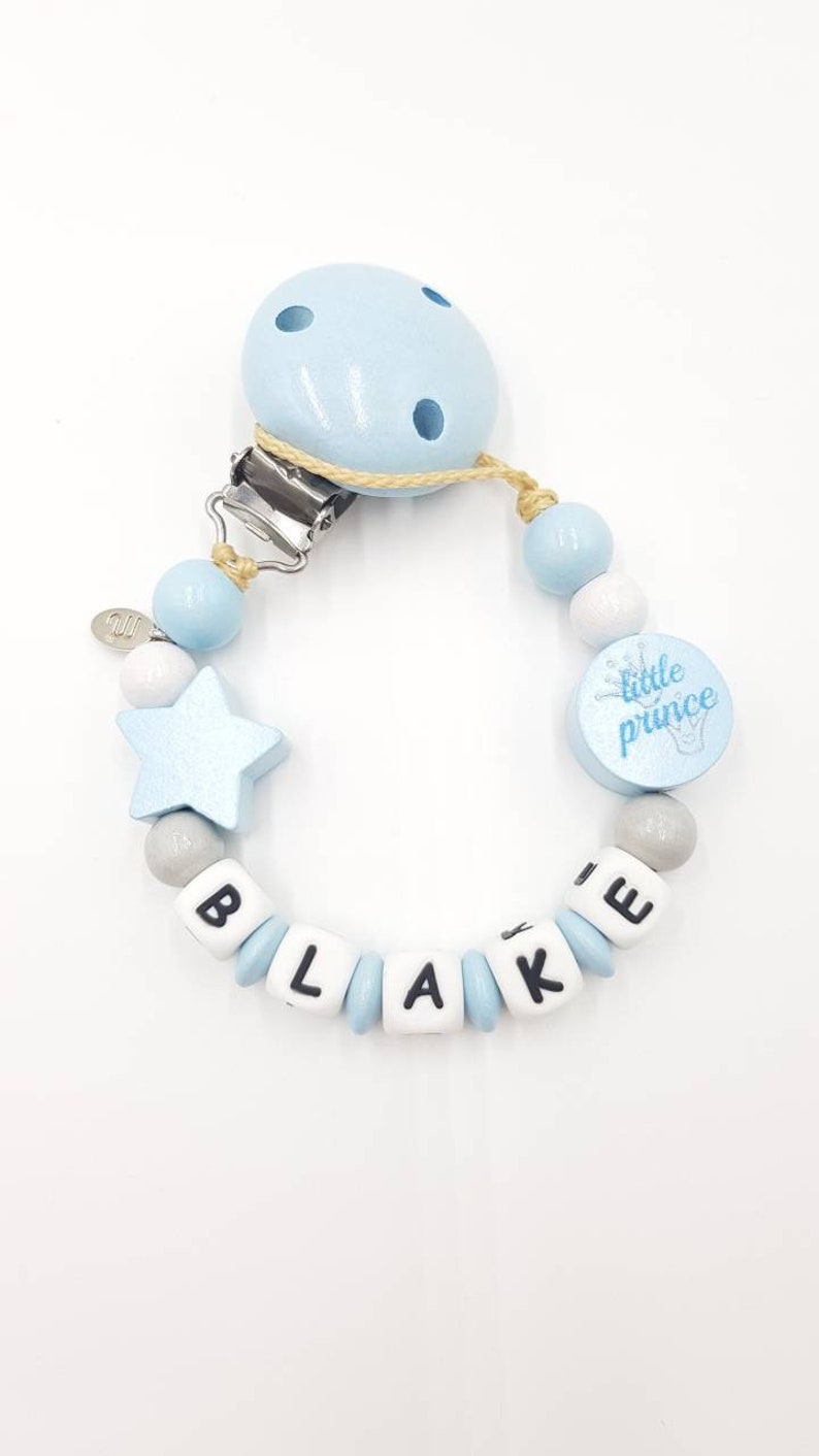 Dummy chain soother chain pacifier clip dummy baby boy Etsy