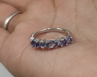 Handmade Tanzanite Sterling Silver Ring: December Birthstone