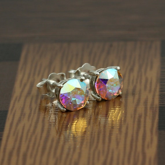 Aurora borealis stud best sale earrings