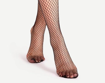 Stripper Exotic Dancer Black Mesh Embellished Fishnet Pantyhose Size XS/L NEW!! Stripper Exotic Dancer Black Mesh Embellished Fishnet Pantyhose Size XS/L NEW!!