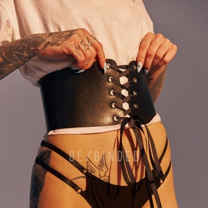 Corset Belt | Waist Harness | Premium Quality Faux Leather Corset