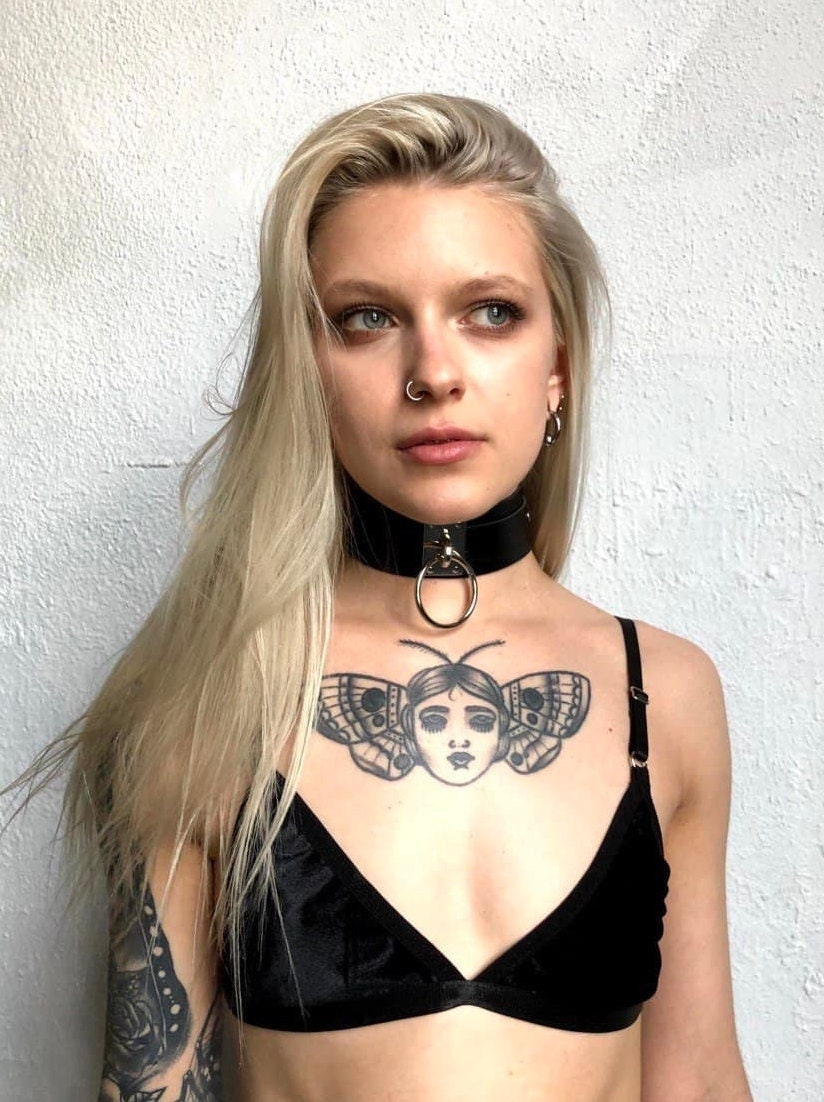 O Ring Choker | Faux Leather Gothic Collar