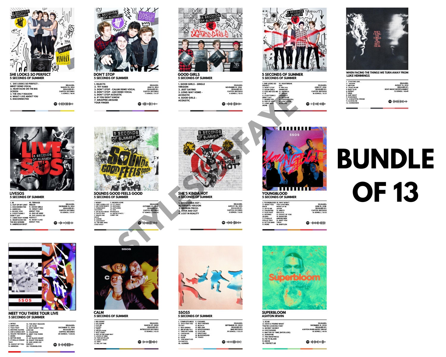 Try hard 5sos album cover