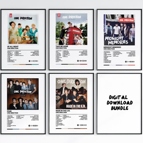 One Direction Album Posters / Digital Download Bundle / Poster - Etsy