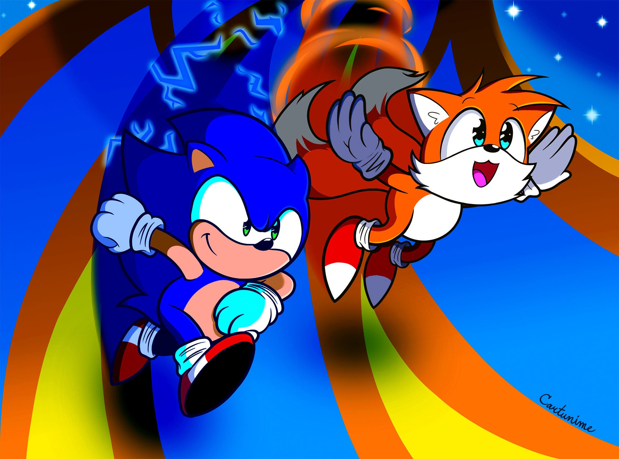 Camiseta Fantasia do Tails Contem 1 camiseta e 1 boné Tecido da