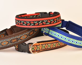 Hundehalsband gepolstert mit verschiedene Motiven