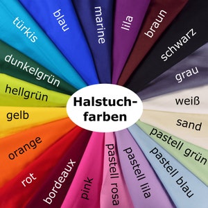 Hundehalstuch mit Name personalisierbar aus Baumwolle Bild 5