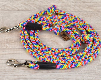 10mm Tauleine für Hunde - "Rainbow" - 1m, 2m, 3m