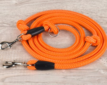 10mm Tauleine für Hunde - "orange" - 1m, 2m, 3m