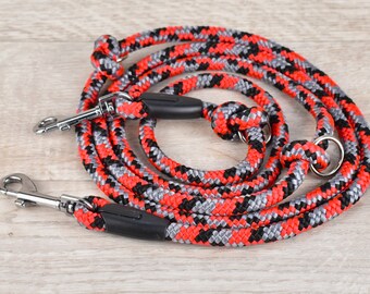 10mm Tauleine für Hunde - "Red Camo" - 1m, 2m, 3m