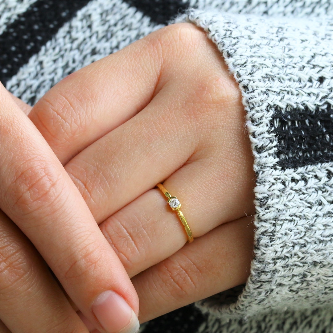 Anillo sello B Blossom, Oro amarillo, Oro blanco y Diamantes