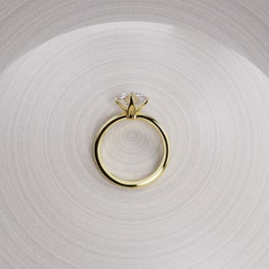 tulip bakset lab grown diamond engagement ring, lab created diamond ring, affordable moissanite ring for women