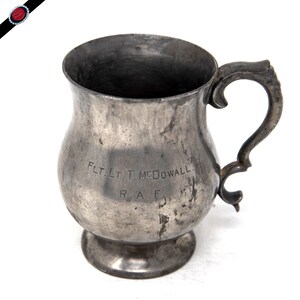 Vintage Pewter RAF Tankard - Cooper Brothers - Half Pint