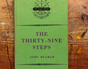 The Thirty-Nine Steps John Buchan 1956 Pilot Books Illustrated Vintage Book