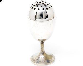 Antique Silver Plated Egg Shaker: William Hutton Victorian Collectible