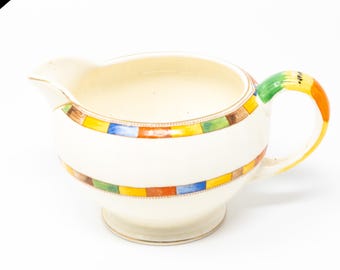 Art Deco Grindley Creamer: Vibrant 1920s Pottery Milk Jug