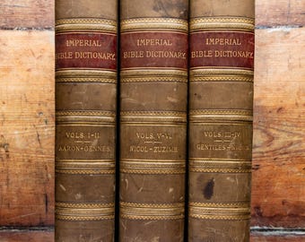 Dictionary of the Bible 1889 Complete Six Volume Work in Three Leather Books