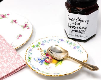 Antique Shelley Hampton Court Trinket Dish: Fine Bone China Shell, Gold Trim