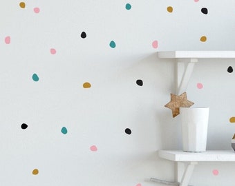 Mini Dalmatian Spots Wall Stickers | Polka dot wall decals | Boho Irregular Spots | Nursery Wall Stickers | Children's Wall Stickers