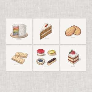デザート（4/4）：フルーツタルト / ノートカード / サンキューカード / メッセージカード / バースデーカード / バレンタインカード / 食べ物イラスト / デザート