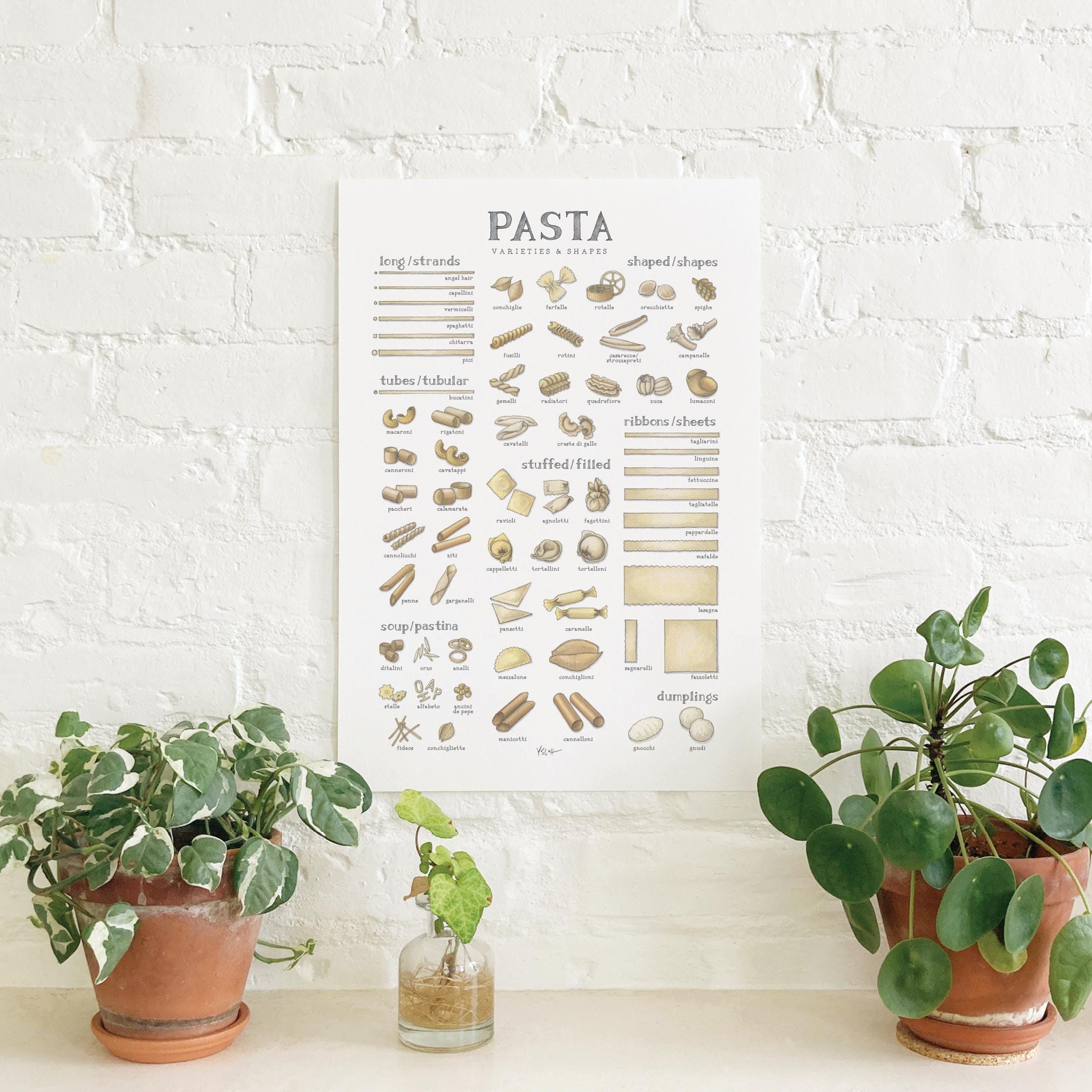 Stampa Su Tela 'Pasta Fresca' - Quadro Decorativo 60x40 Cm, Design Artistico, Made In Germany