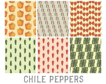 Chile Peppers: Gift Wrap Paper (13x19 sheet) / Birthday / Parties / Anniversary / Holidays / Chiles / Pepper