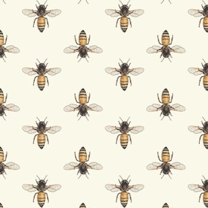 Honey Bee: Gift Wrap 13x19 / Watercolor Illustration / Art / Wrapping Paper / Insect / Insects / Honey / Bees