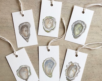 Oysters: Gift Tags / Birthdays / Anniversary / Holidays / Oyster / Pacific / Atlantic / Kumamoto / Euro Flat / Olympia / Shellfish / Seafood