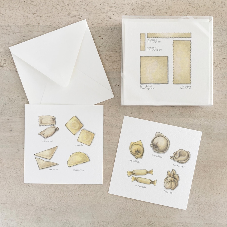 Pasta: Box Set Cards - Etsy