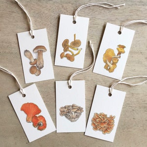 Pilze: Geschenkanhänger / Gastgeschenke / Geburtstag / Valentinstag / Jahrestag / Feiertage / Pilz / Pfifferling / Steinpilz