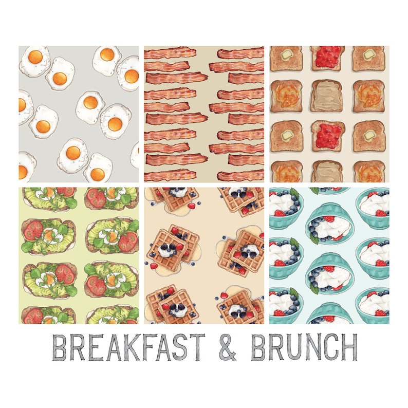 Breakfast & Brunch: Gift Wrap Paper 13x19 sheet / Parties / Birthday image 1