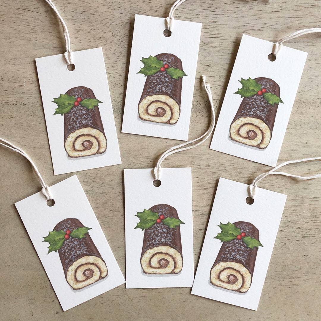 Yule Log Gift Tags / Party / Parties / Holidays / Celebration Etsy
