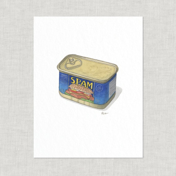 Spam: 8.5x11 Art Print - Etsy