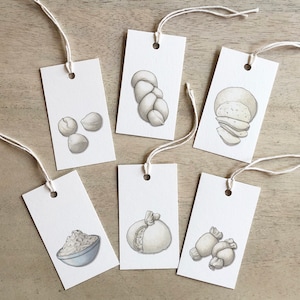 Cheese: Mozzarella / Gift Tags / Birthday / Anniversary / Party Favors / Burrata / Stracciatella / Nodini / Bocconcini / Fior di Latte