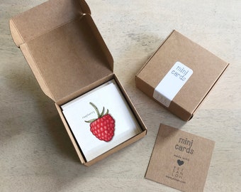 Berries: Mini Cards Box Sets / Gift Tags / Watercolor / Tiny Messages / Party Favors / Stocking Stuffers / Gifts / Fruit / Berry / Berries