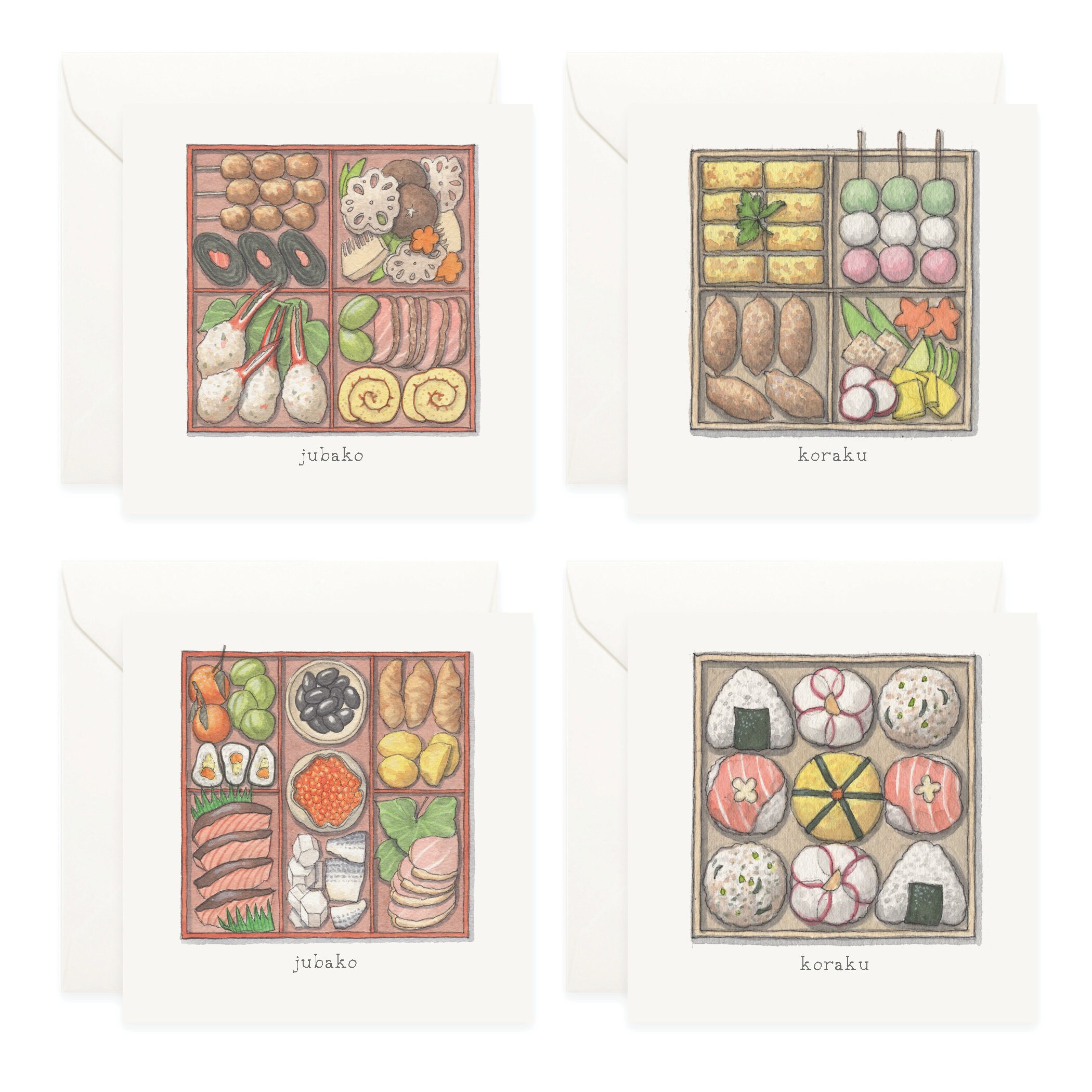 Bento Box Card Design Bento: Mini Cards Box Set - Etsy
