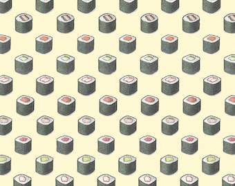 Sushi Maki : Gift Wrap Paper (13x19 sheet) / Birthday / Parties / Anniversary / Holidays