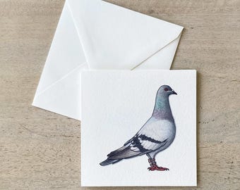 Postduif: boodschapperkaart / aangepast bericht / groeten / notities / personalisatie / aangepaste kaarten / postduif / postduif / vogel