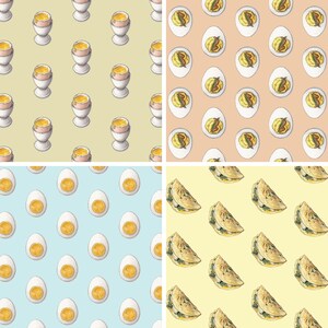 Huevos: Platos / Papel de regalo (hoja de 13x19) / Cumpleaños / Fiestas / Baby Shower / Días festivos / Pascua / Huevo / Tortilla / Duro / Ensalada
