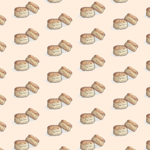 Afternoon Tea Scones : Gift Wrap Paper (13x19 sheet) / Birthday / Party / Tea Parties / Holidays / Scrapbooking / Afternoon Tea / Scone