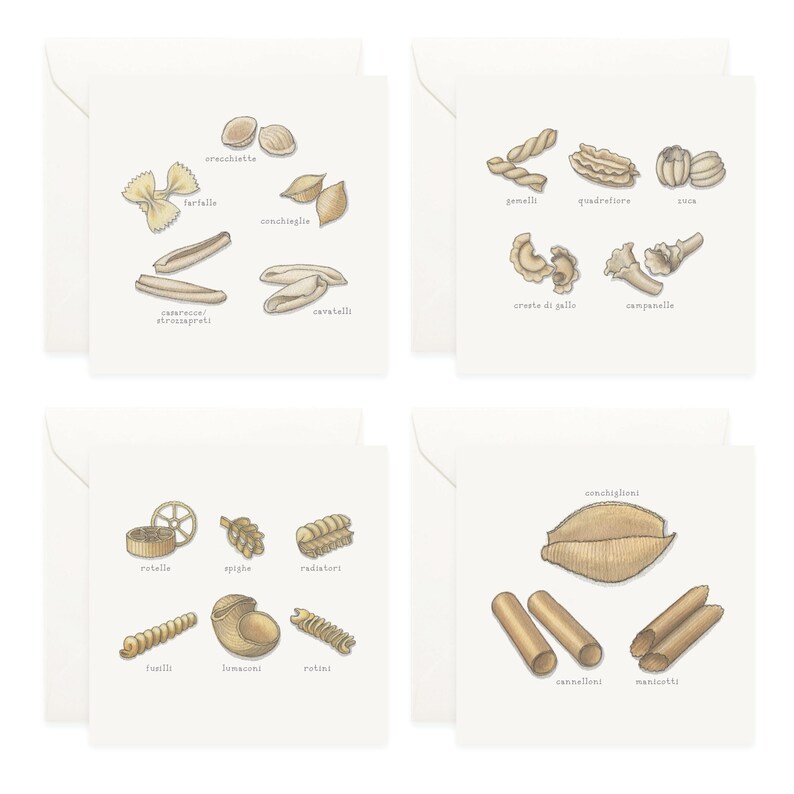 Pasta: Box Set Cards - Etsy