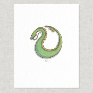 Chinese Zodiac 1 of 2: 8.5 x 11 Art Print / Watercolor Illustration / Home Decor / Zodiacs / Animals / Astrology / Rat / Tiger / Ox Dragon