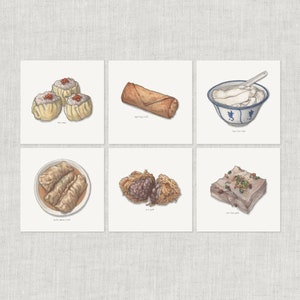 点心（3/3）：ノートカード / サンキューカード / メッセージカード / 誕生日 / 水彩画 / 中華料理 / 飲茶 / 餃子 / シューマイ