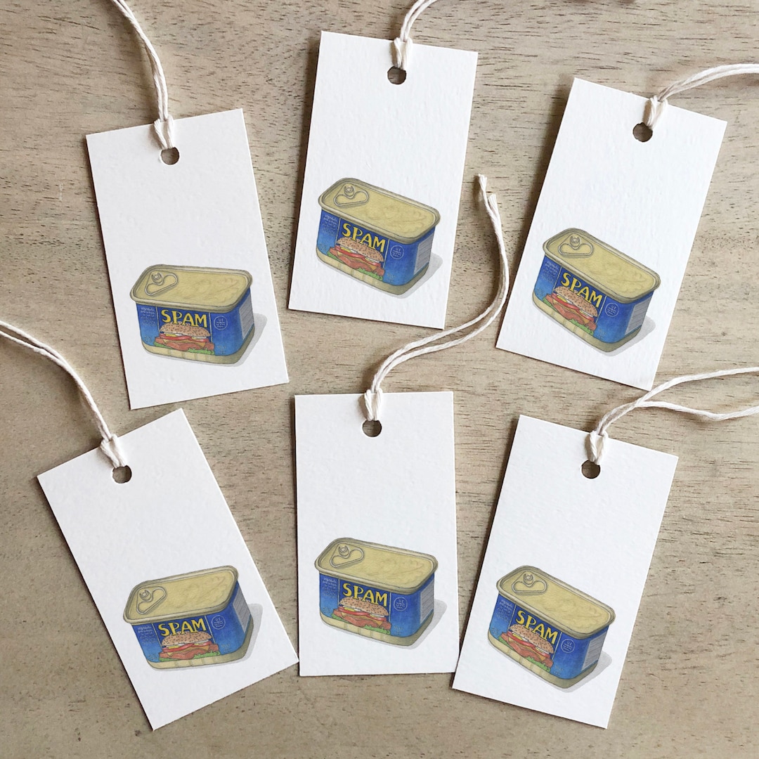 Spam Gift Tags / Party Favors / Birthdays / Valentines / Etsy