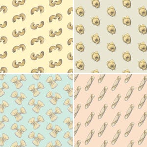 Pasta 1 di 2: Carta da regalo (foglio 13x19) / Compleanno / Regali / Feste / Scrapbooking / Maccheroni / Conchiglie / Ravioli / Gemelli / Fiocchi di neve