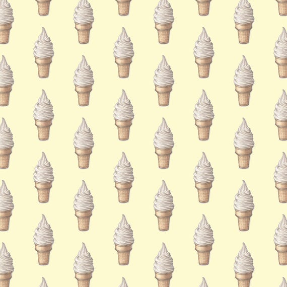 Ice Cream: Gift Wrap Paper (13x19 sheet)